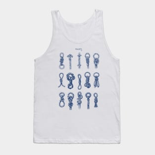 Nautical Sailor Sail Knot Collection Tank Top